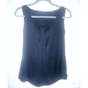 UNIQLO AIRism Womens Sz XL Shapewear Pullover Built-In Padded Bra Navy Blue